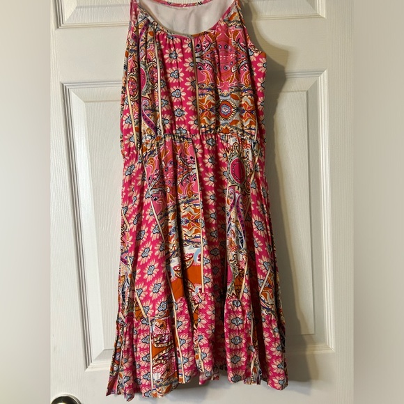 Women’s Dress Multi Colored Spaghetti Strap Dress Boho Vibes Size Small - Picture 6 of 10